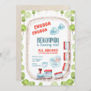 Search for train birthday invitations Red and blue