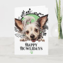 Search for chinese christmas cards Chinese crested dog