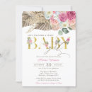 Search for palm baby shower invitations Boho