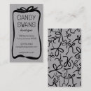 Search for bows business cards Girly