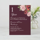 Search for first wedding anniversary invitations Vow renewal
