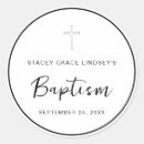 Search for modern christening stickers Typography