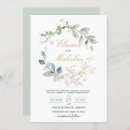 Search for green leaves wedding invitations Eucalyptus