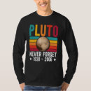 Search for planet pluto tshirts Never