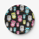 Search for owl paper plates Kawaii