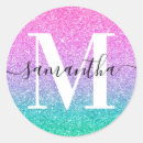 Search for pink and purple ombre stickers Typography