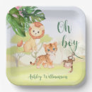 Search for jungle paper plates Wild tropical greenery leaves