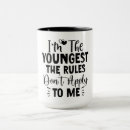 Search for youngest mugs Typography