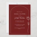 Search for maroon bridal shower invitations Elegant