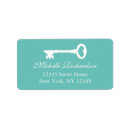 Search for teal heart return address labels Vintage