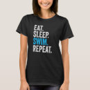 Search for eat sleep swim repeat tshirts Vintage
