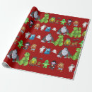 Search for monster wrapping paper Red