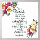 Search for trust in the lord posters Floral