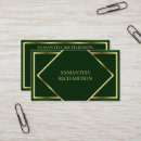 Search for emerald green business cards Stylish