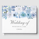 Search for winter wedding guest books Dusty blue