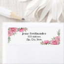 Search for rose flower return address labels Eucalyptus greenery