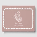 Search for floral guest books Blush