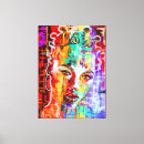 Search for abstract woman face canvas prints Beautiful