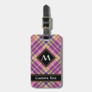 Search for tartan luggage tags Pink