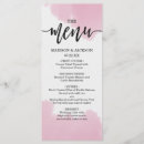 Search for blush pink wedding menus Simple