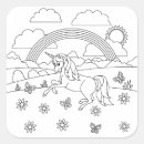 Search for kids rainbow stickers Cute unicorn