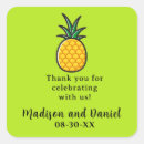 Search for pineapple wedding stickers Hawaiian