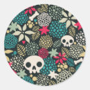 Search for skeleton face stickers Sugar skull