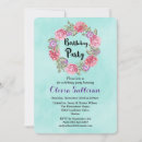 Search for floral wreath birthday invitations Modern