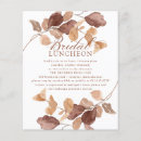 Search for leaves bridal shower invitations Natural