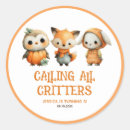 Search for simple fox stickers Woodland animals