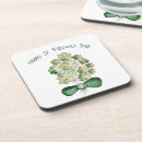 Search for shamrock coasters Watercolor