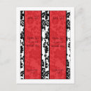 Search for red white damask postcards Floral