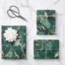 Search for emerald green and gold wrapping paper Marble