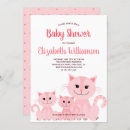 Search for kitten baby girl shower invitations Kitty