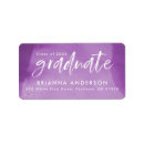 Search for purple graduation return address labels Modern