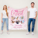 Search for 18th birthday blankets Glitter