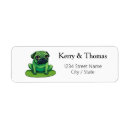 Search for funny frog return address labels Toad