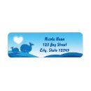 Search for whale birthday return address labels Blue