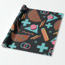 Search for 90s pattern wrapping paper Bright