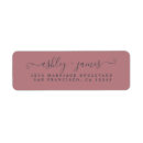 Search for elegant rose return address labels Modern typography
