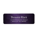 Search for dark background return address labels Black