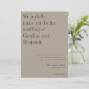 Search for taupe wedding invitations Classic