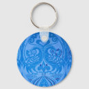 Search for birds decor key rings Blue