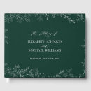 Search for emerald green guest books Elegant