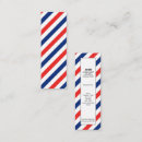 Search for barber pole business cards Red