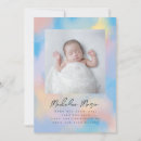Search for rainbow birth announcement cards Baby