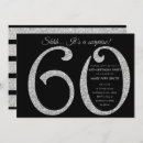 Search for black and silver 60th invitations Sixtieth