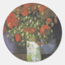 Search for red poppy flower stickers Vintage