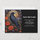 Search for gothic wedding save the dates Crow