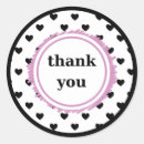 Search for love thank you stickers Whimsical
